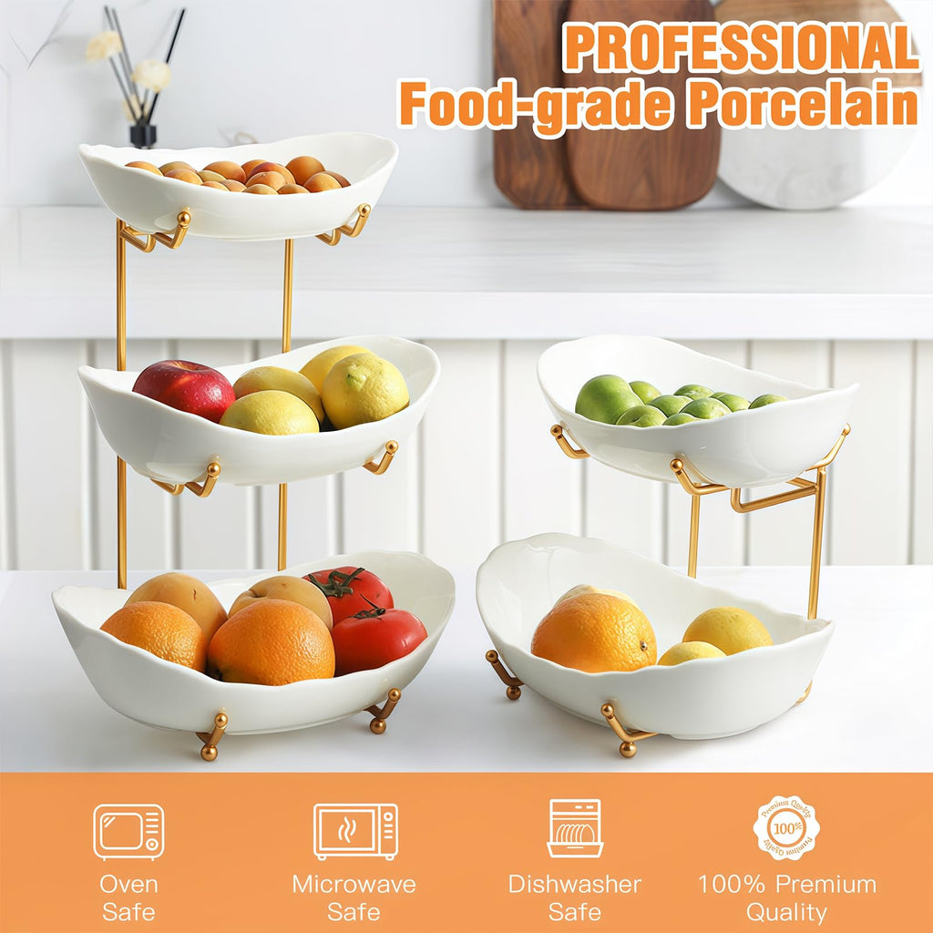 3 Tier Ceramic Fruit Basket B634267