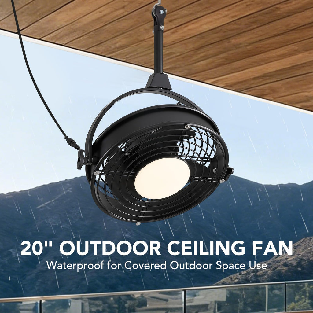 20" Outdoor Ceiling Fan with Lights R7982