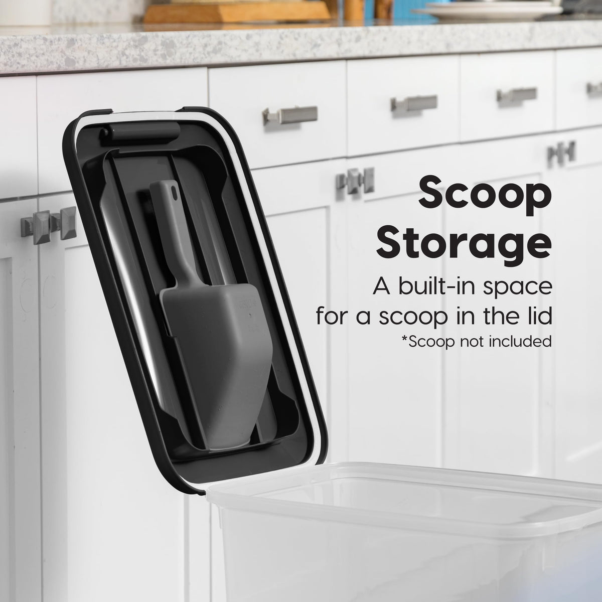 Dog Food Storage Container 2-Pack Black U93370