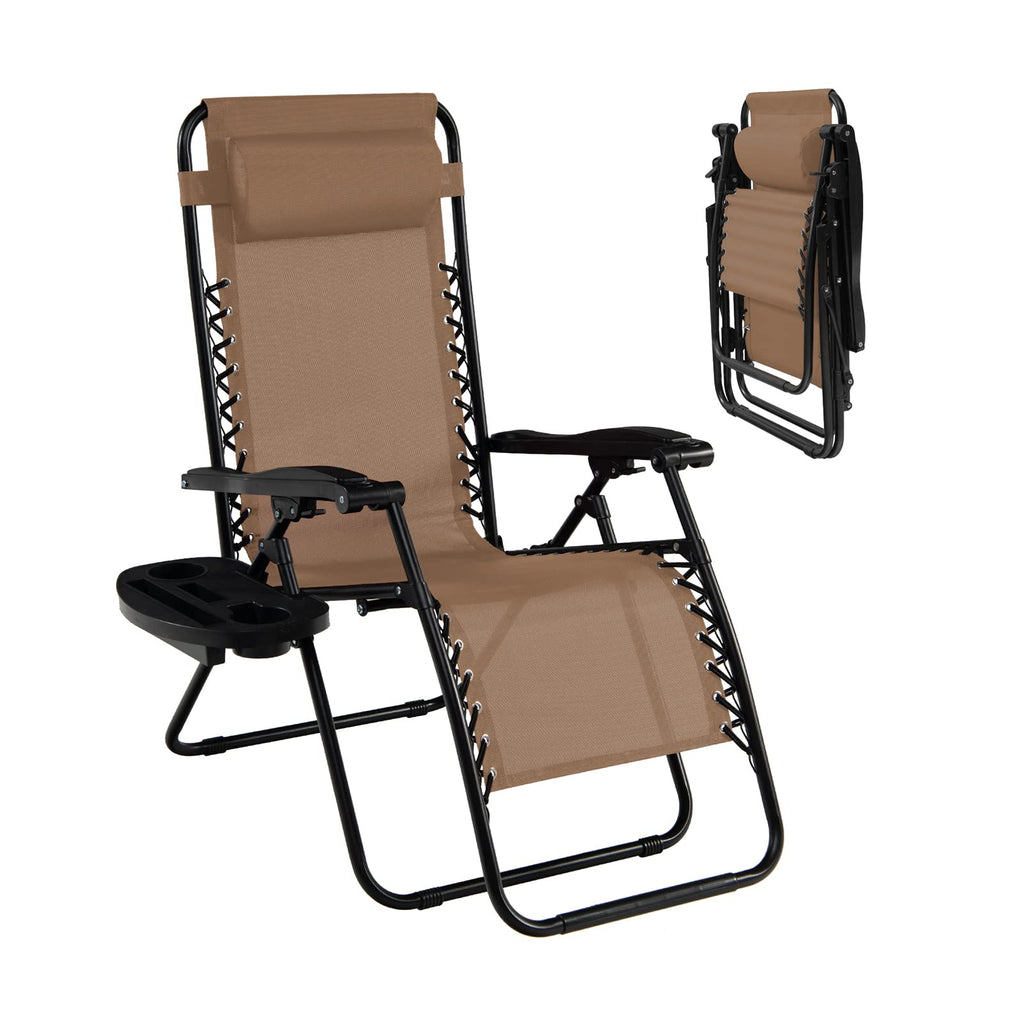 Folding Zero Gravity Reclining Textilene Lounge Chairs M69117