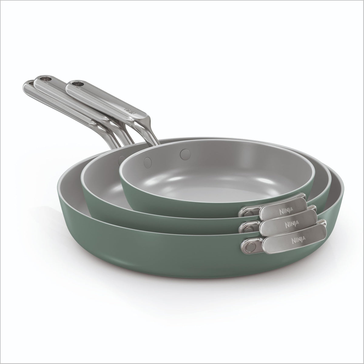3-Piece Ceramic Fry Pan Set V323046