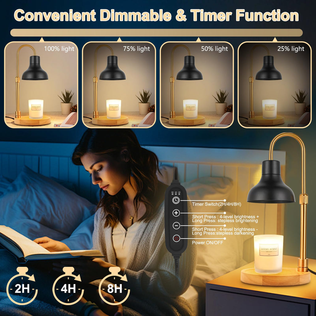 Candle Warmer Lamp with Timer & Dimmer N495897
