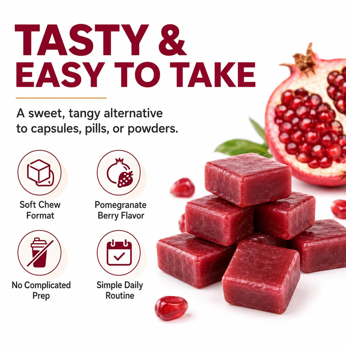 Beet Chews with L-CoQ10 & Grape Seed B4093