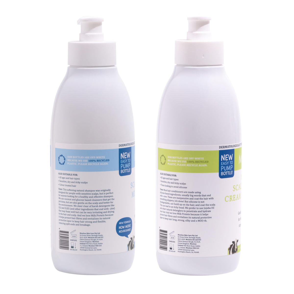 Natural Milk Shampoo & Cream Conditioner Pack - Sulphate-Free, Silicone-Free, Paraben-Free - 2x 16.9 fl oz Z629350