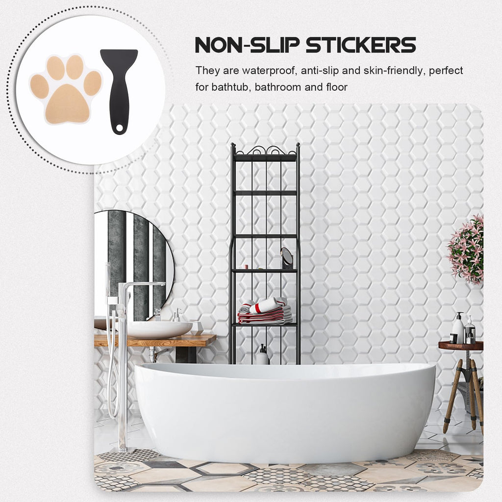 PEVA Anti Slip Bathtub Stickers with Dog Paw Patterns Y999741