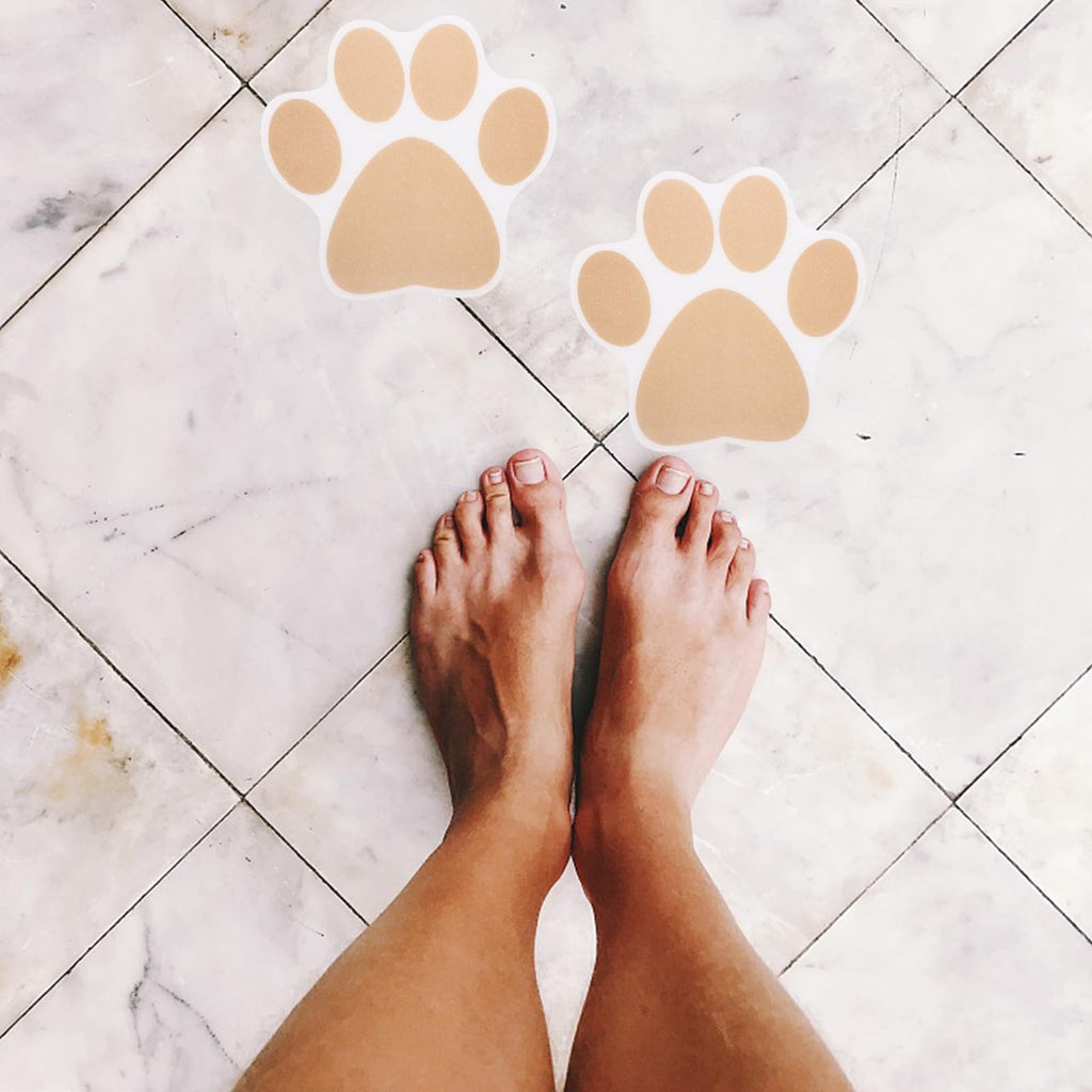 PEVA Anti Slip Bathtub Stickers with Dog Paw Patterns Y999741