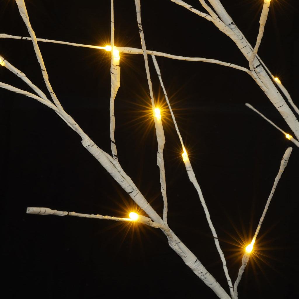 White Birch Tree Set with 246 LED Lights S812022