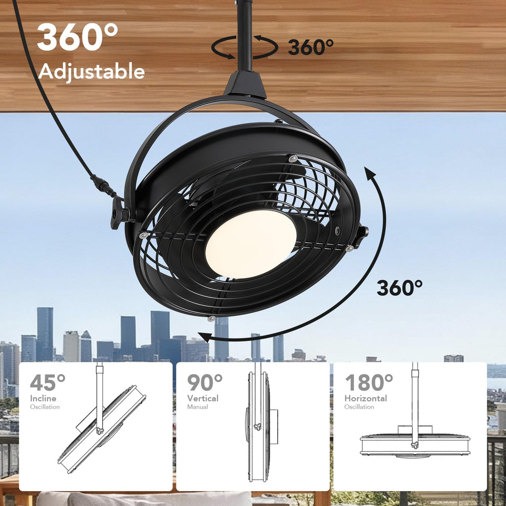 20" Outdoor Ceiling Fan with Lights R7982