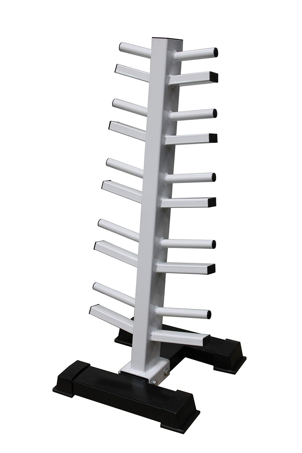 Neoprene Dumbbell Set with White Vertical Dumbbell Rack Y151059