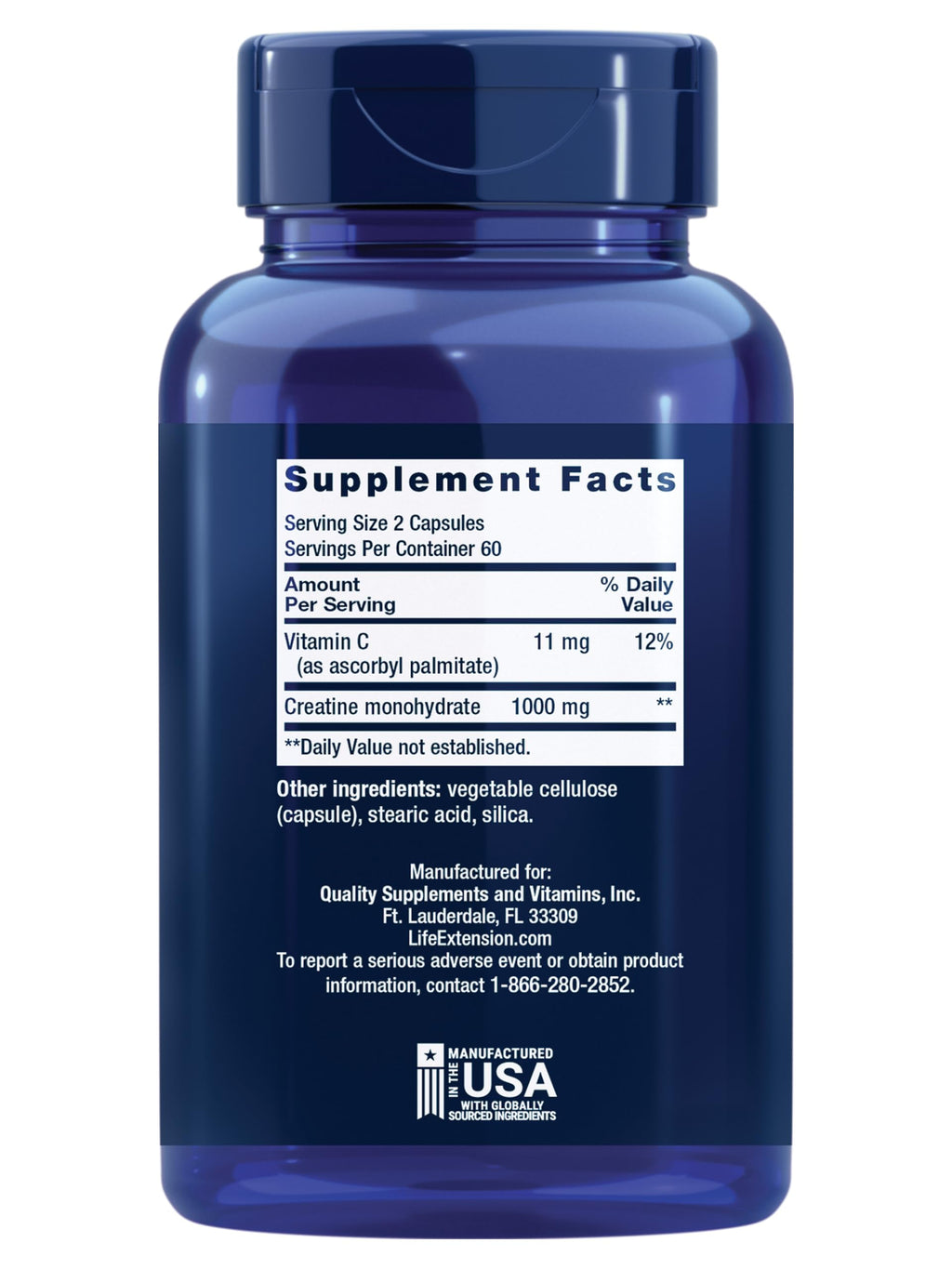 Creatine Monohydrate 120 Capsules J517442