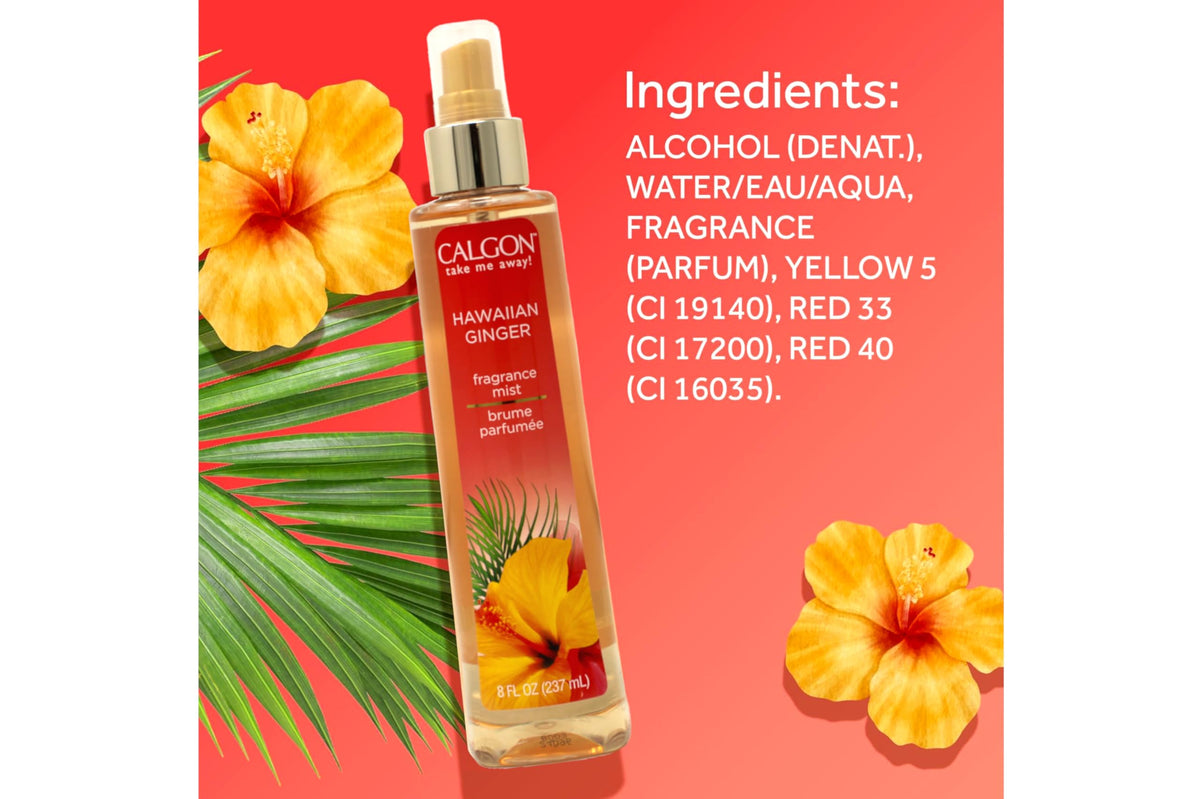 Hawaiian Ginger Fragrance Body Mist 8 oz (Pack of 5) H786157