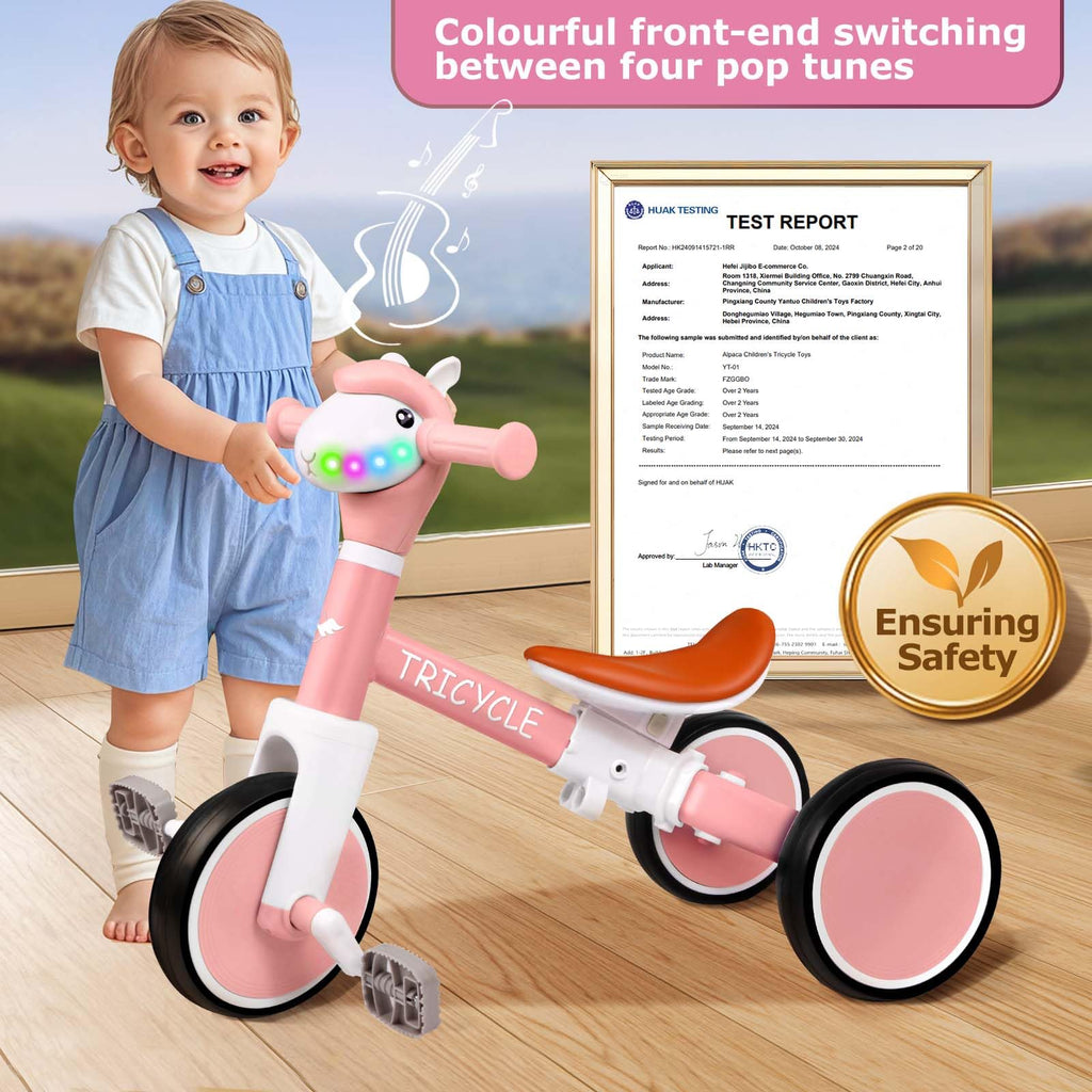 4-in-1 Kids Tricycle with Light & Music V5519