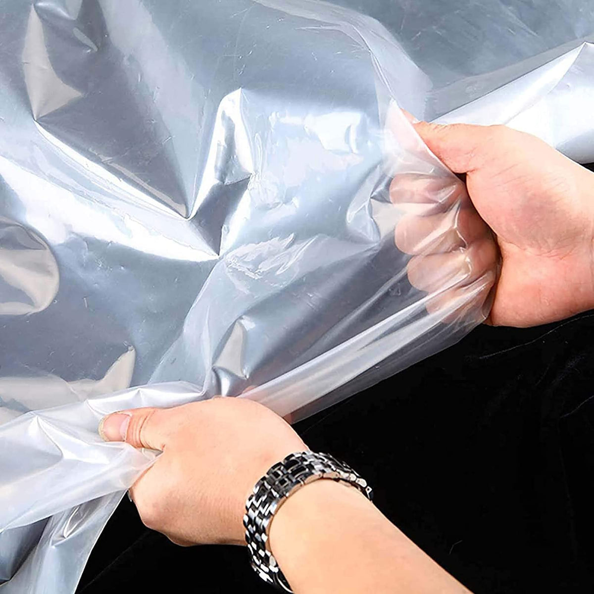 3x3ft Heavy Duty Waterproof Clear Poly Tarp with Grommets I62242