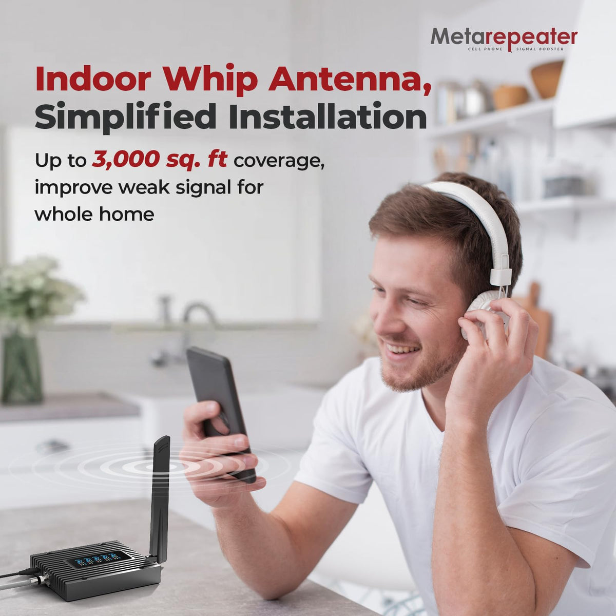 Cell Phone Booster with LCD, 5G 4G LTE K59089