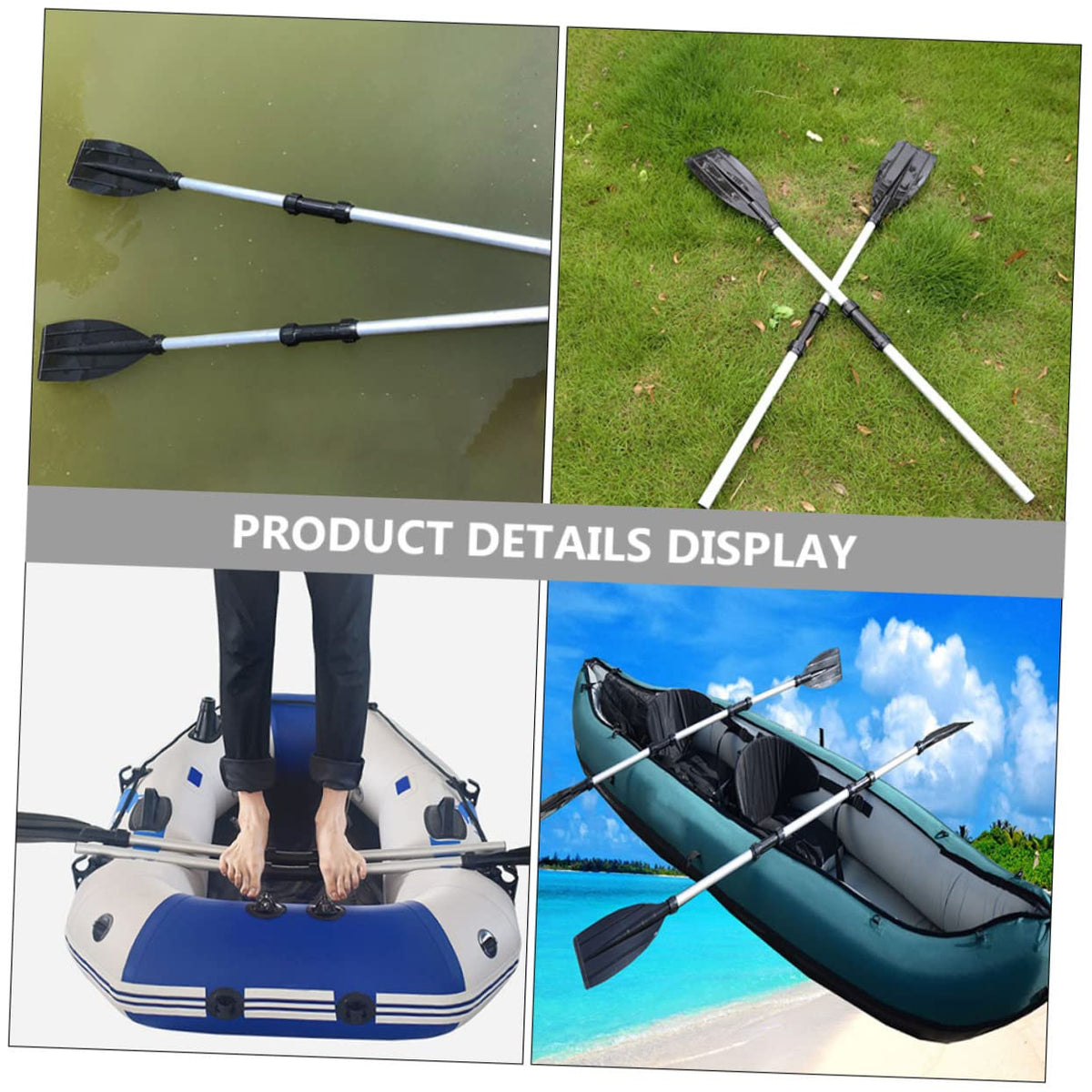 Aluminum Alloy Kayak Paddles 2pcs B684