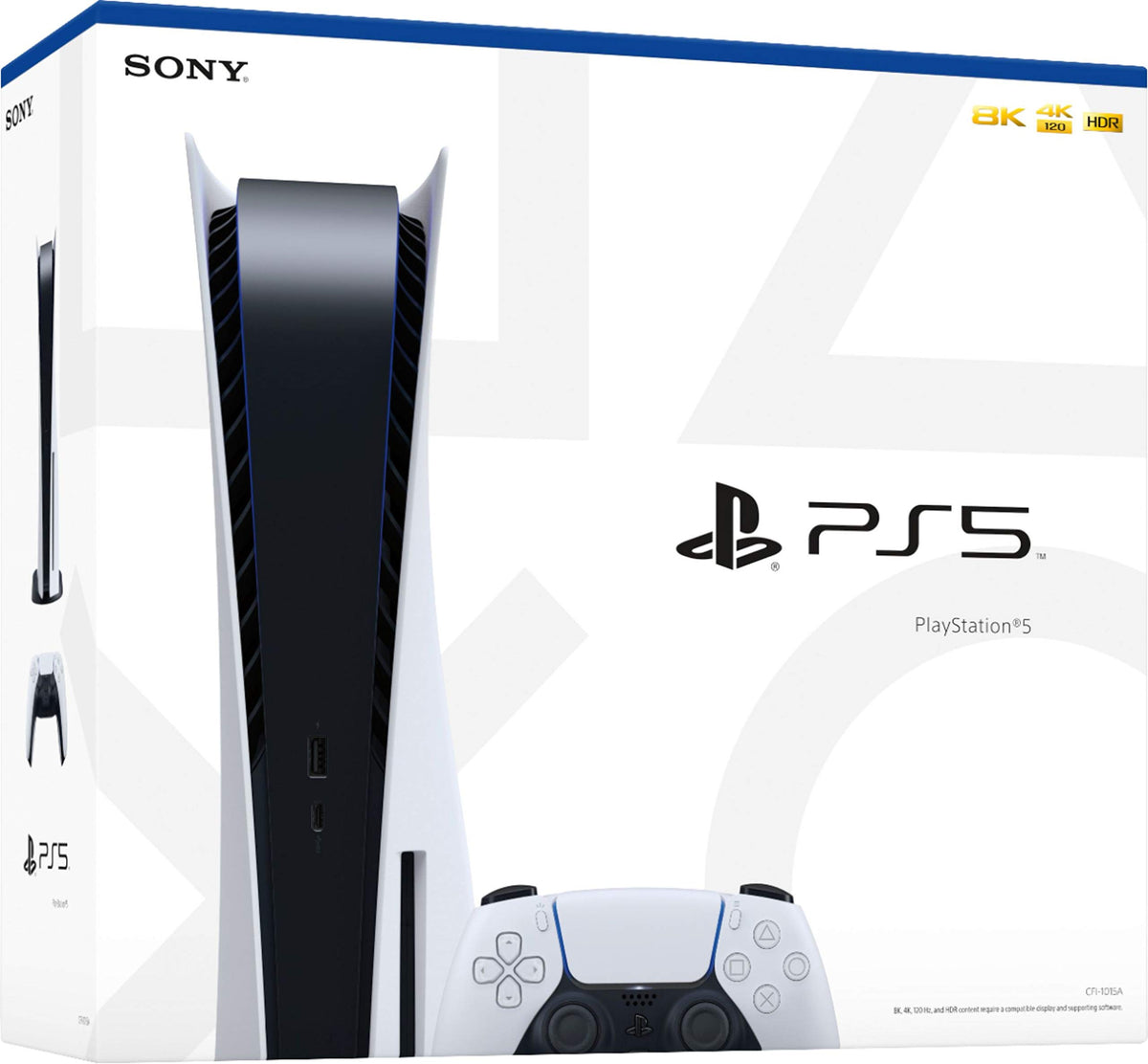 Disc Version Console - 4K-TV Gaming, 16GB GDDR6 RAM, 8K Output, WiFi 6, 825GB SSD J508281