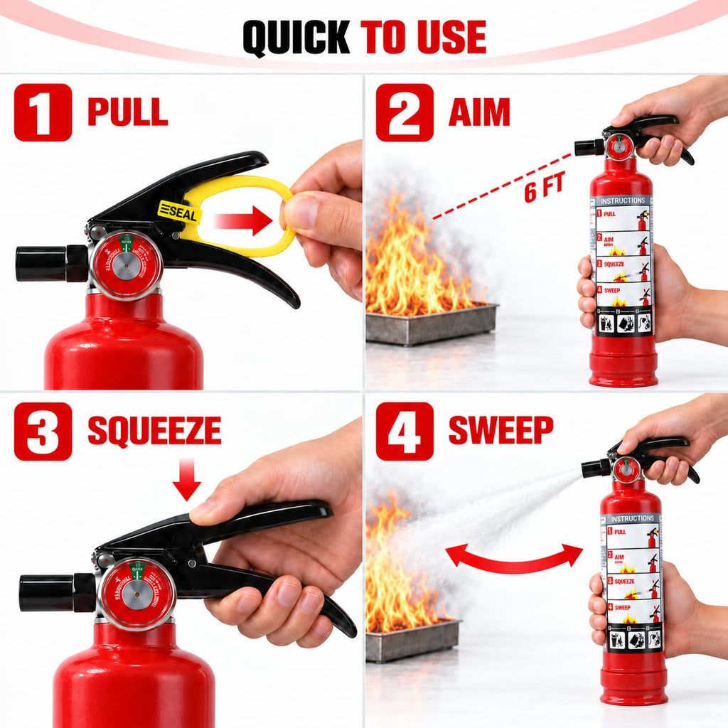 2.5 lb ABC Dry Chemical Fire Extinguishers 6-Pack P384