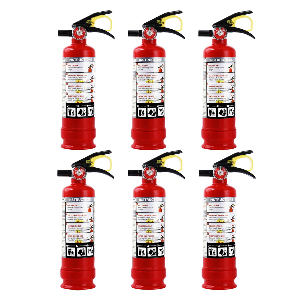 2.5 lb ABC Dry Chemical Fire Extinguishers 6-Pack P384