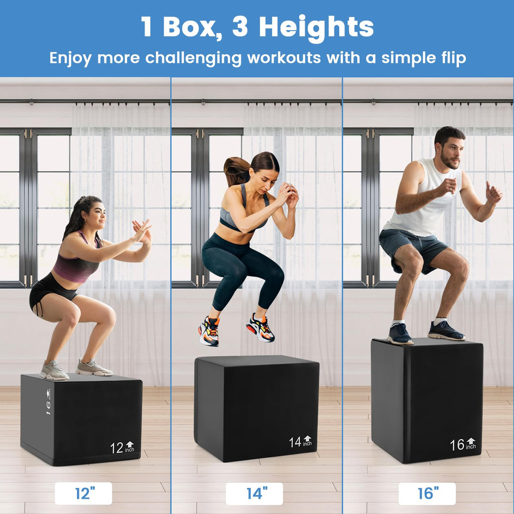 3 in 1 Foam Plyometric Jump Box L6692