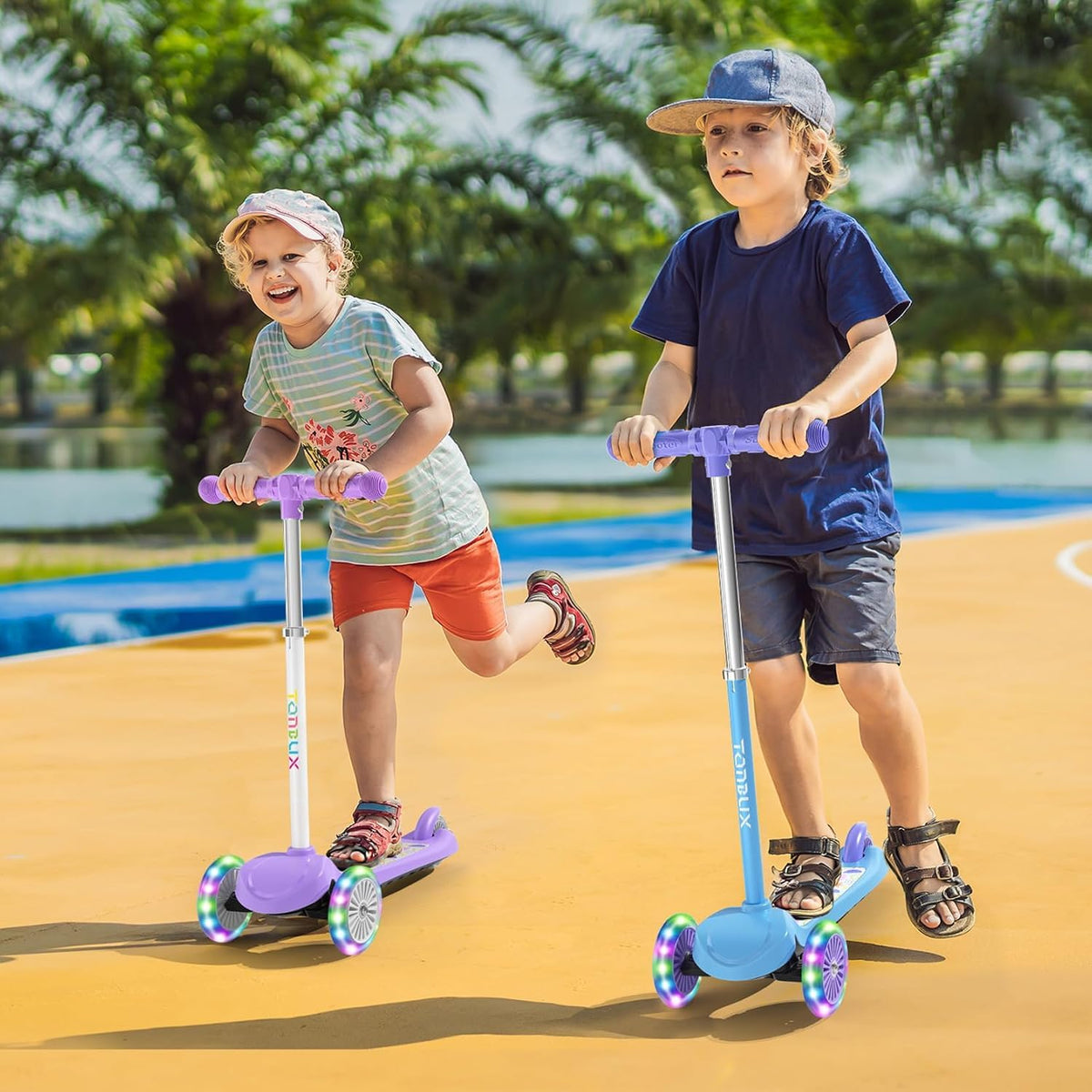 Kids 3-Wheel Scooter with Light-Up Wheels X565