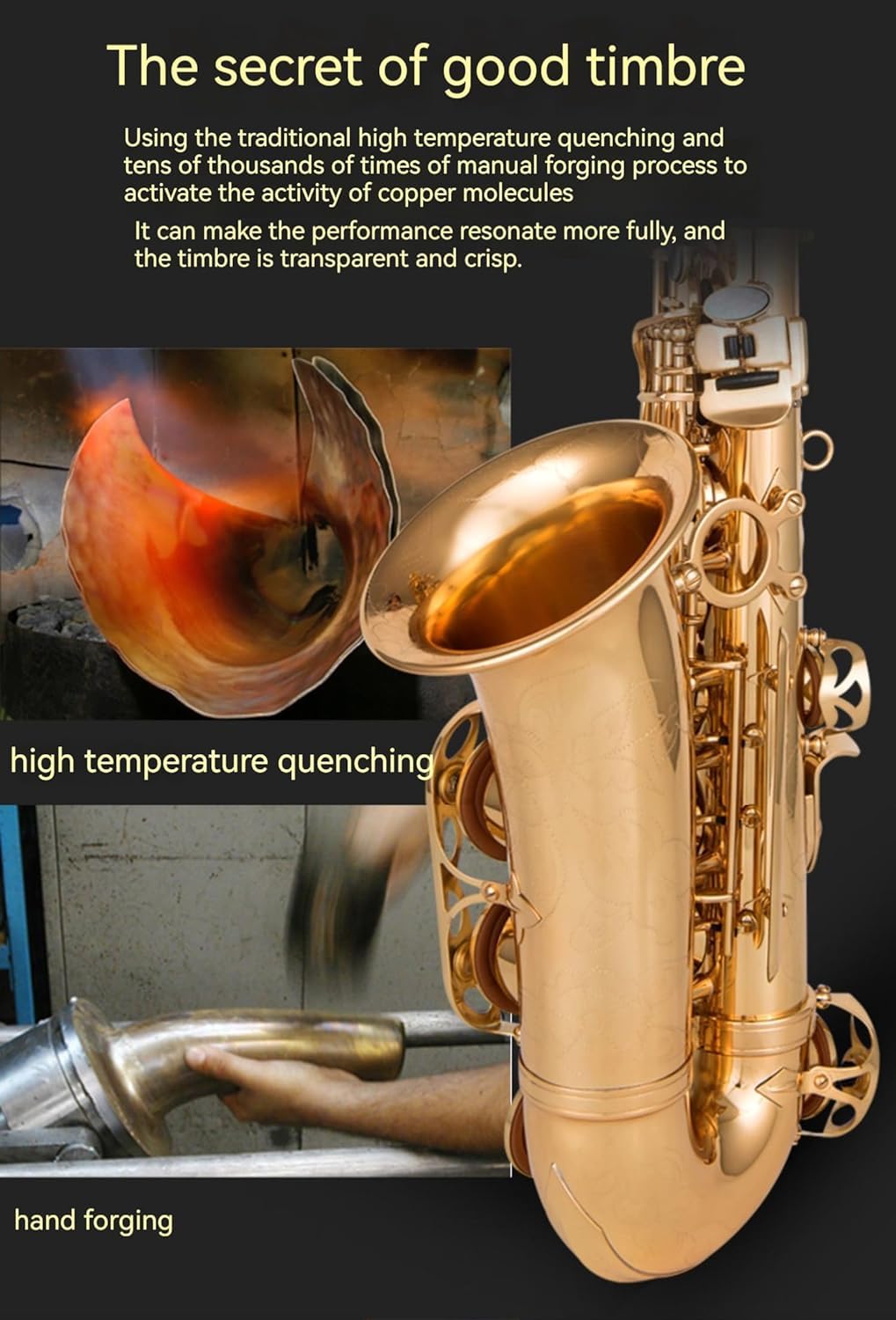 E flat Alto Saxophone with Belt Box, Whistle, Cleaning Suit Y511301