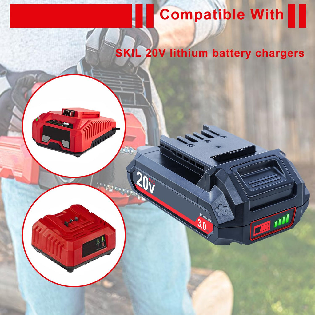 20V 3000mAh Lithium-Ion Battery 2 Packs B452