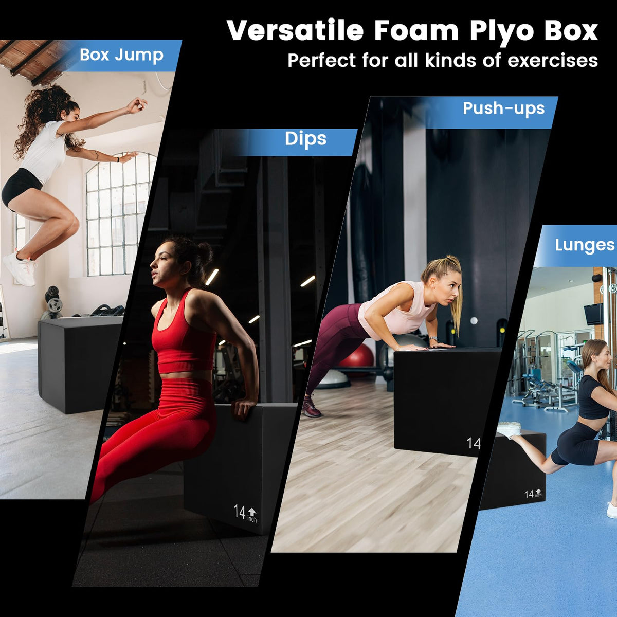 3 in 1 Foam Plyometric Jump Box L6692