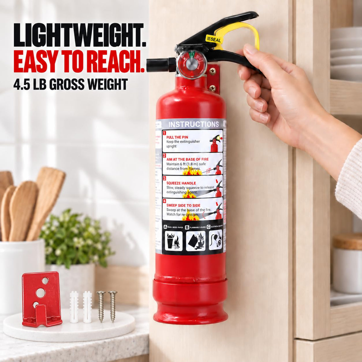 2.5 lb ABC Dry Chemical Fire Extinguishers 6-Pack P384