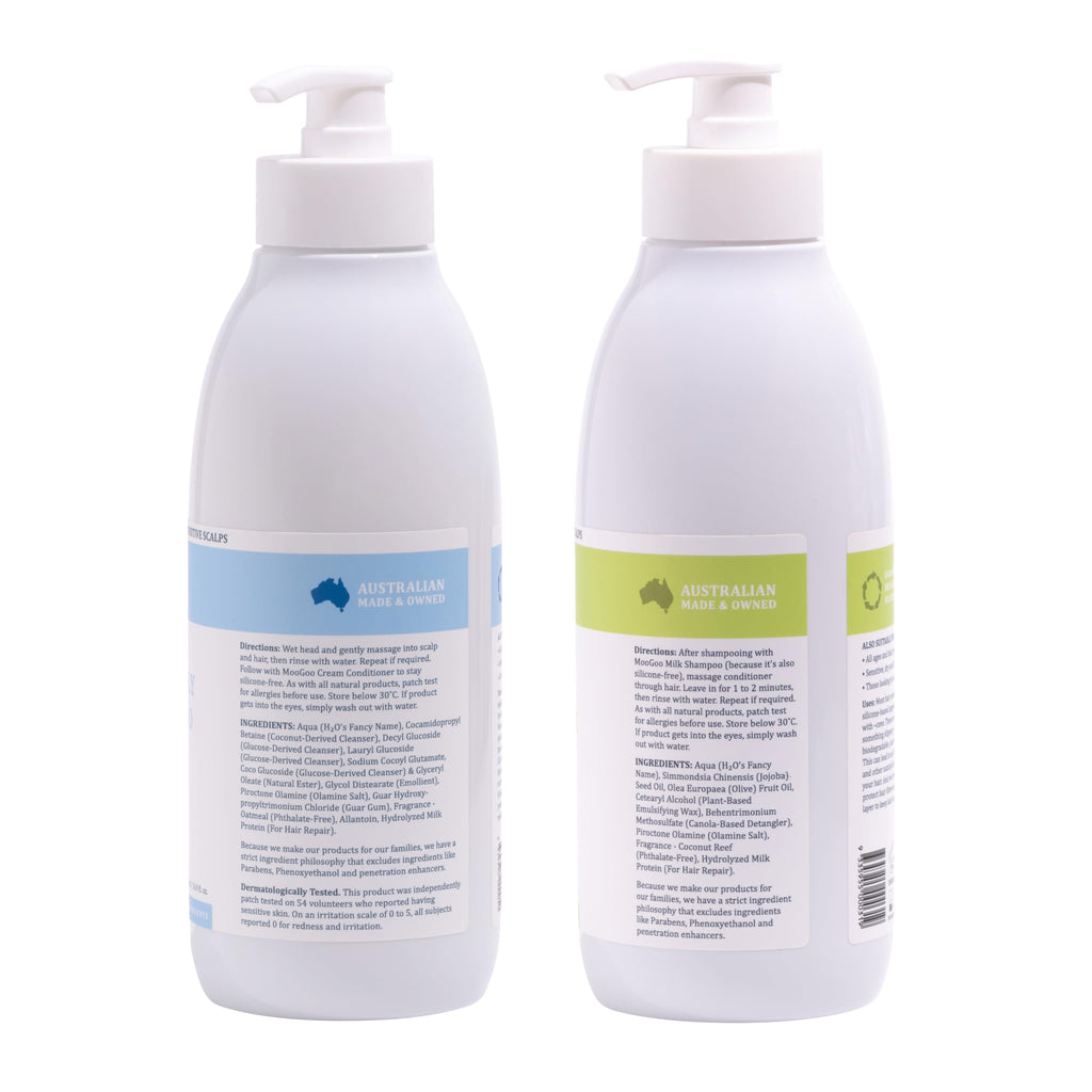 Natural Milk Shampoo & Cream Conditioner Pack - Sulphate-Free, Silicone-Free, Paraben-Free - 2x 16.9 fl oz Z629350