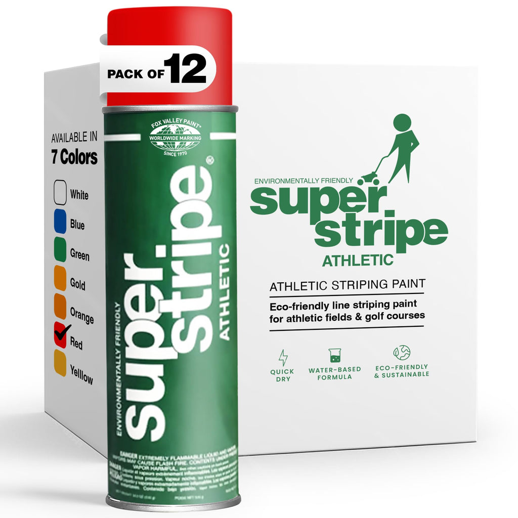 Red Field Striping Paint 18 oz Pack of 12 F521745