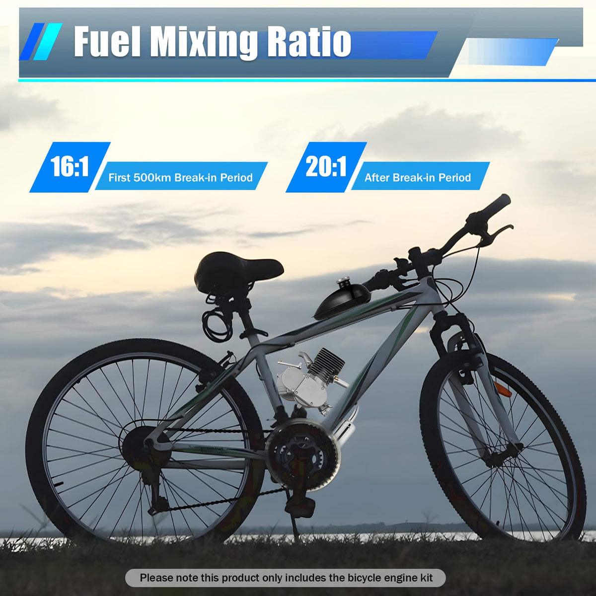 2-Stroke 100cc Bicycle Engine Kit J415