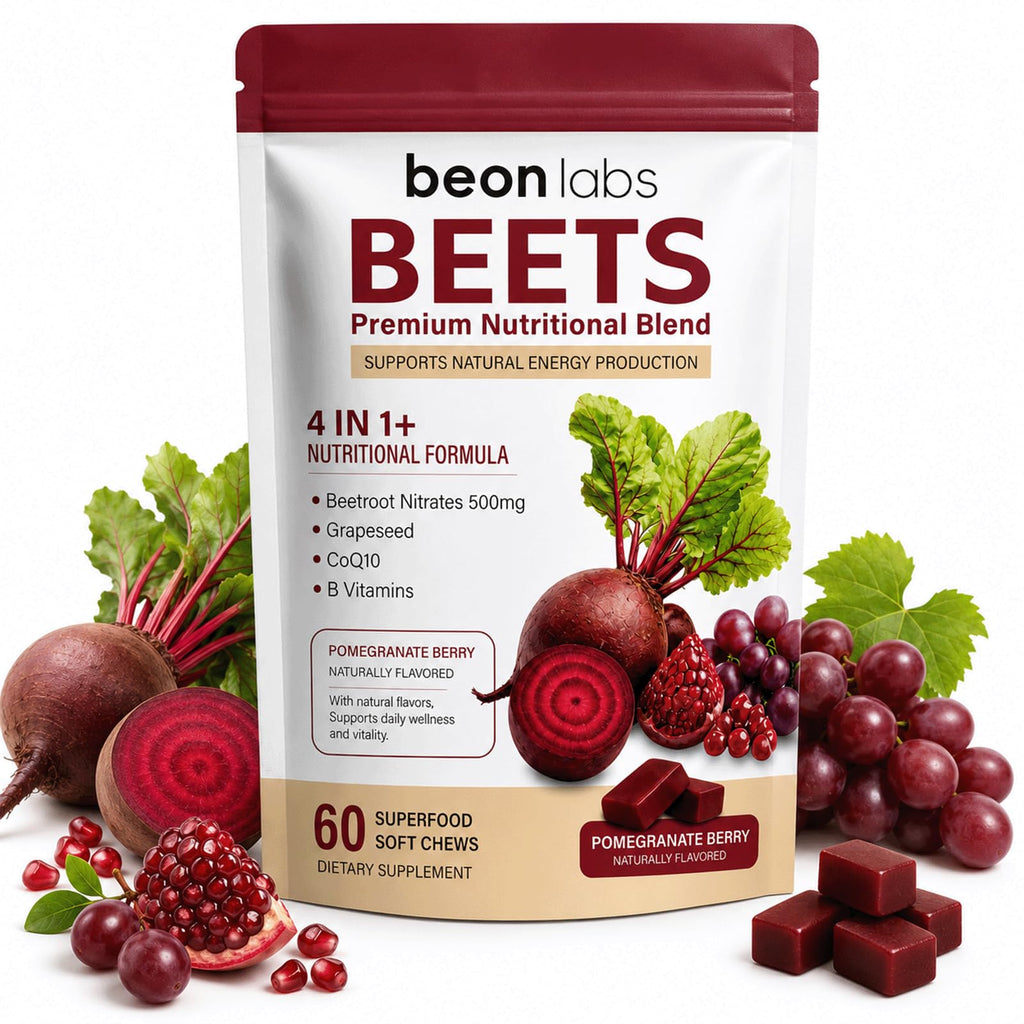 Beet Chews with L-CoQ10 & Grape Seed B4093