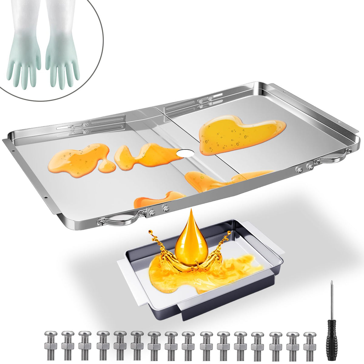 Grease Tray with Catch Pan (25-34 inch) O75091