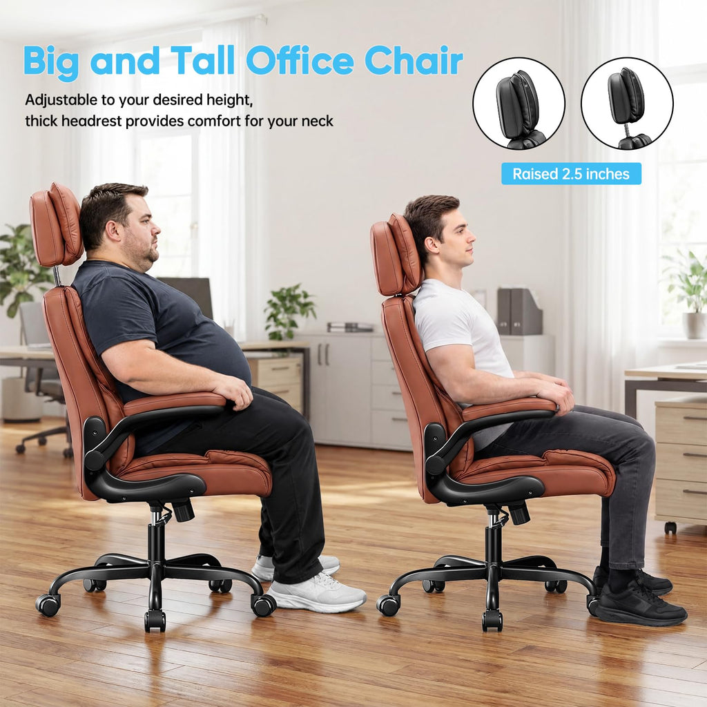 Big and Tall Office Chair with Adjustable Headrest W781703