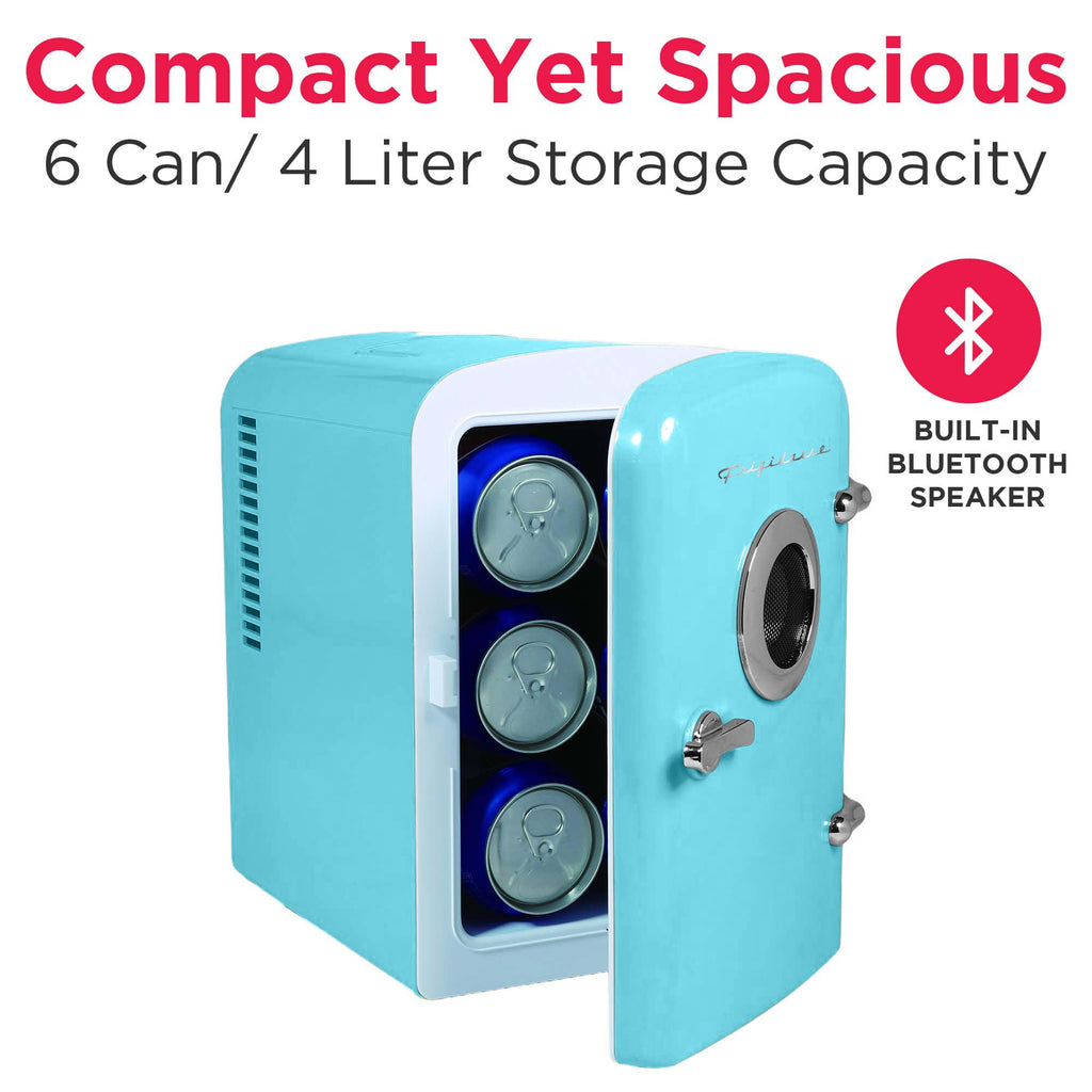 Mini Portable Compact Personal Fridge Cools & Heats, 4 Liter Capacity, Blue A908892
