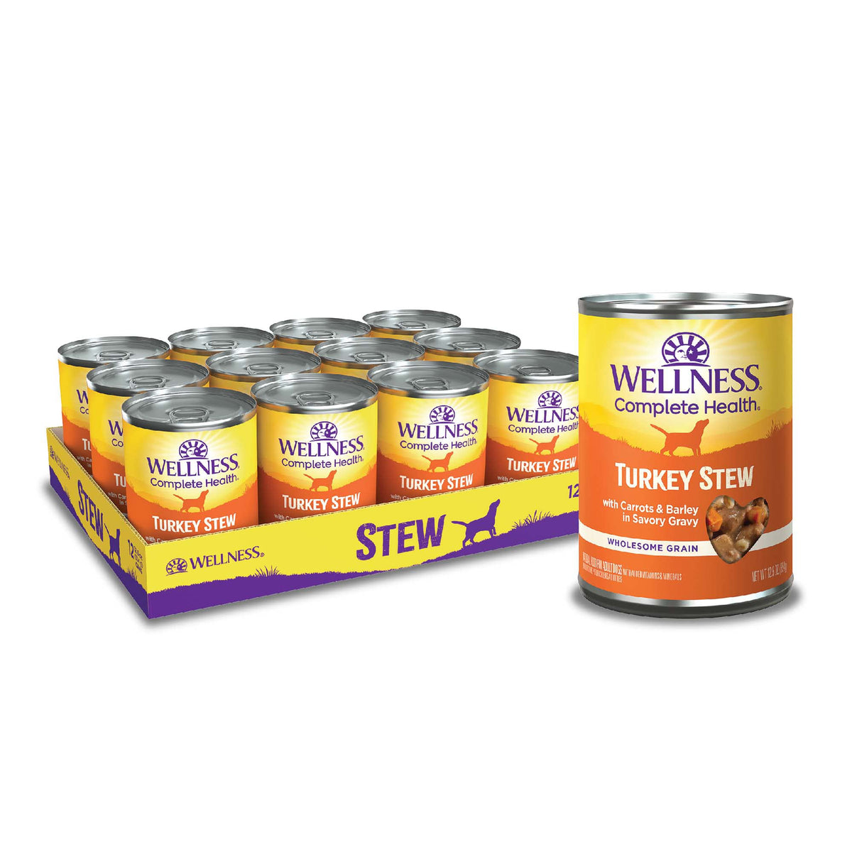 Grain Free Turkey Recipe Canned Wet Dog Food, 12.5 oz, Pack of 12 Cans U74926