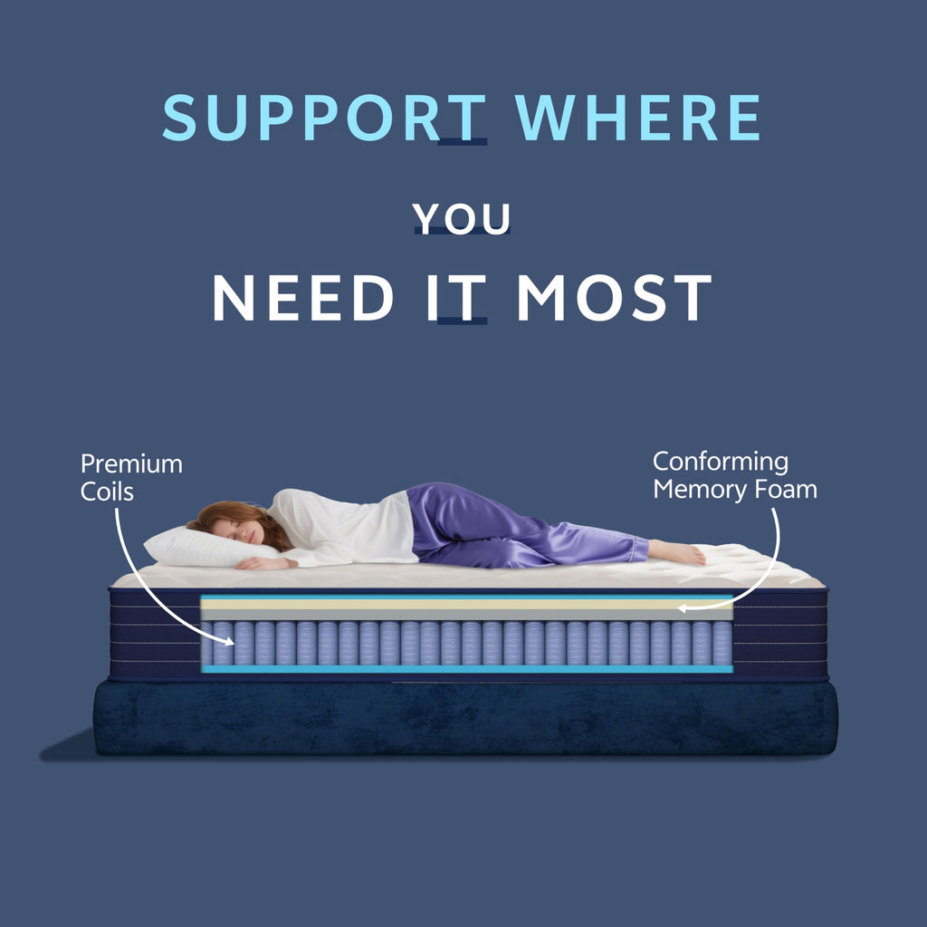Full Size 12 Inch Hybrid Mattress with Pocket Spring & Memory Foam L505