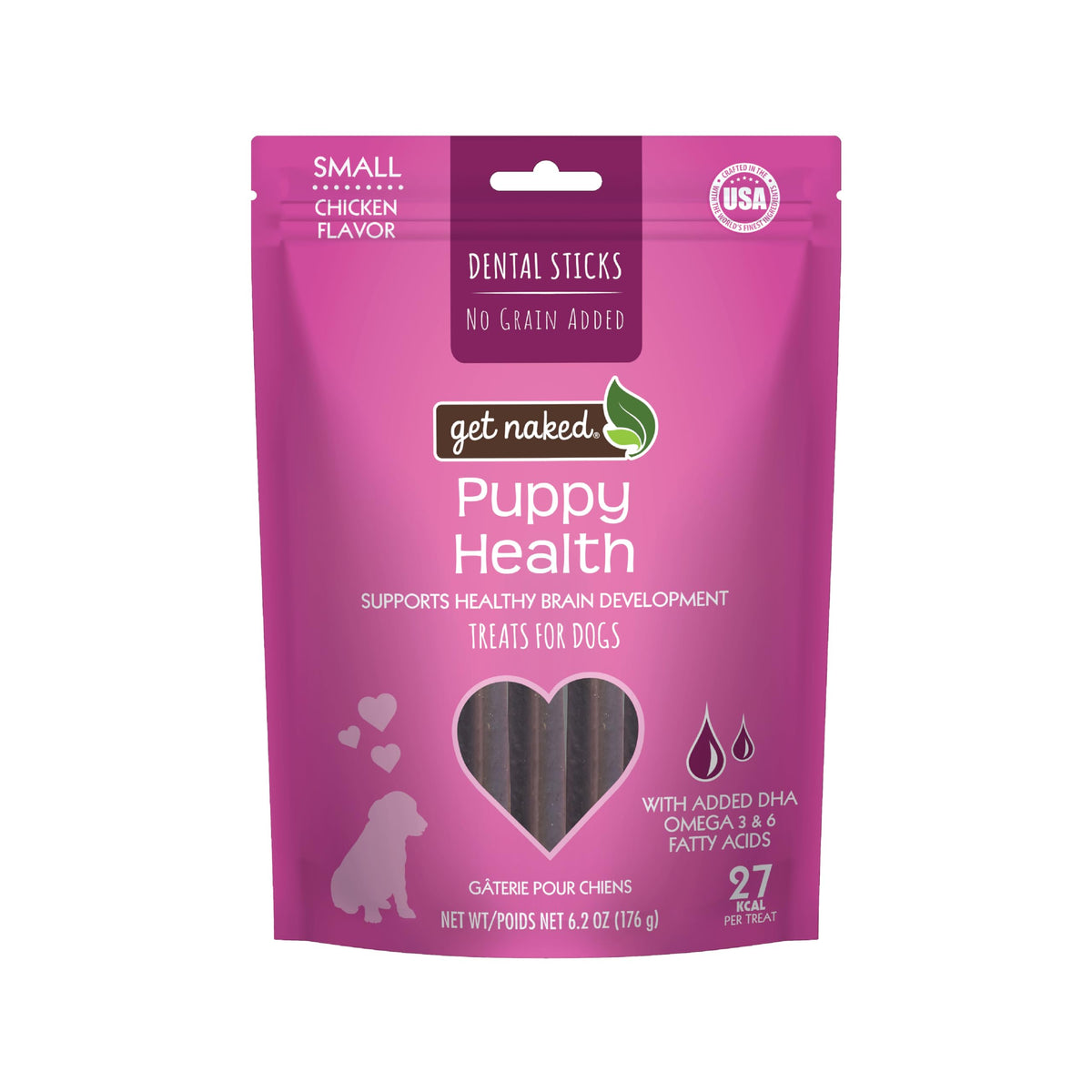 Grain-Free Dental Chew Sticks for Puppies, 6.2 oz N652