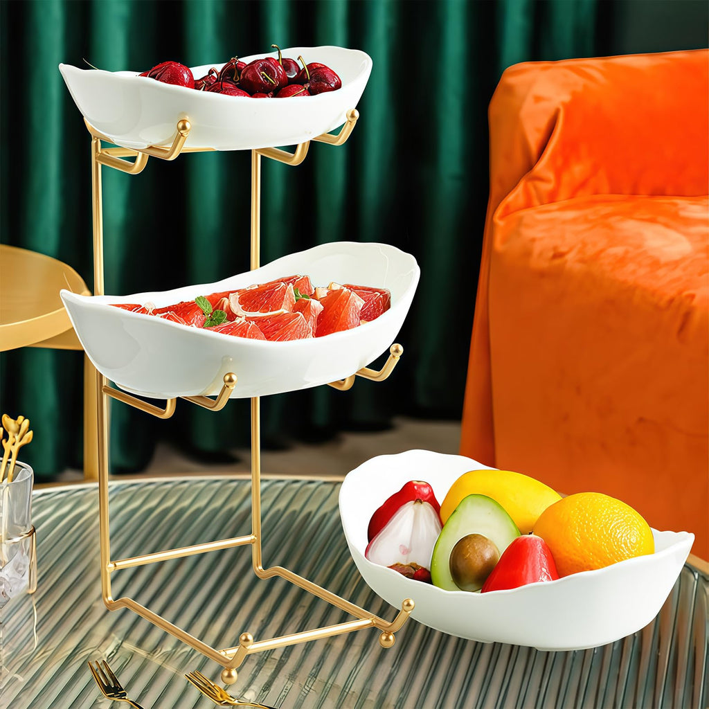 3 Tier Ceramic Fruit Basket B634267