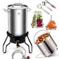 40QT Seafood Boil Pot with Propane Burner Set U49253
