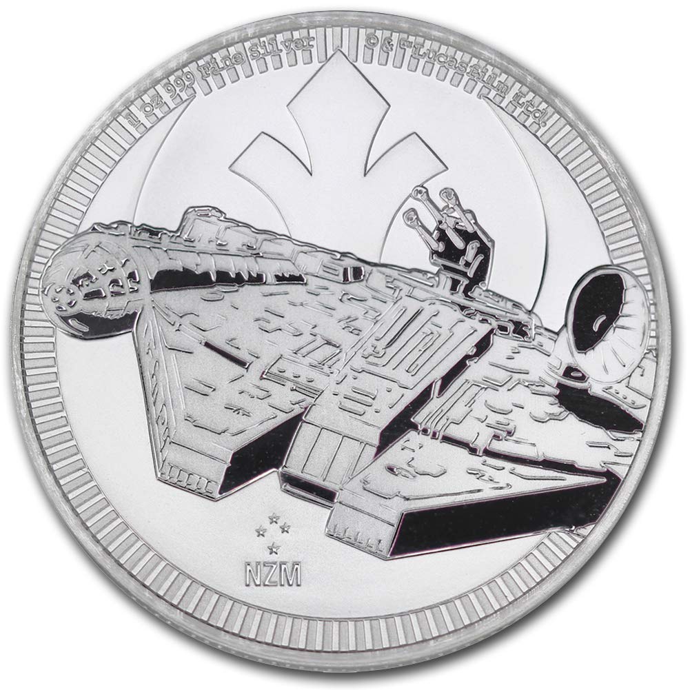 1 oz Silver Star Wars Millennium Falcon $2 K462