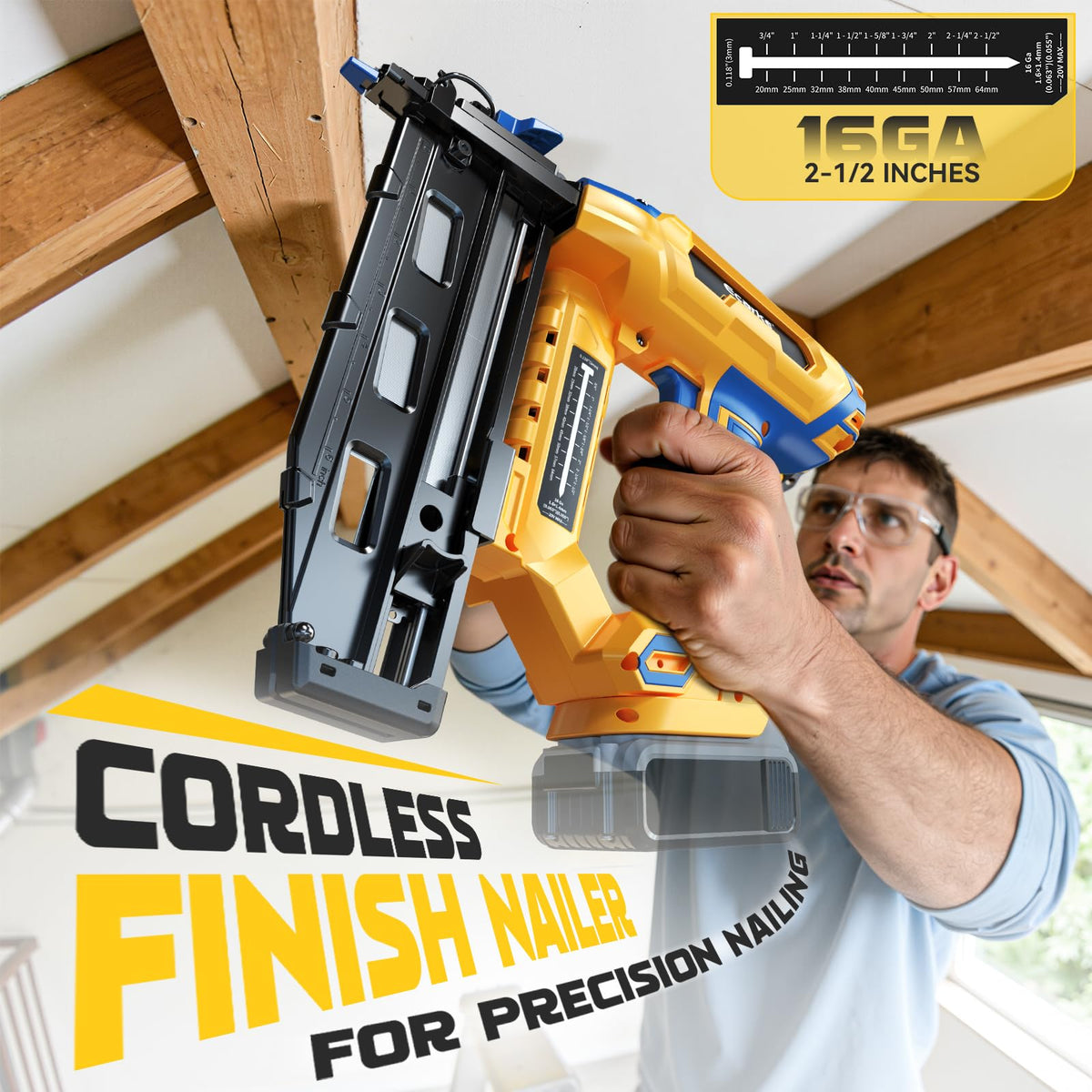 16 Gauge Cordless Straight Brad Nailer T320