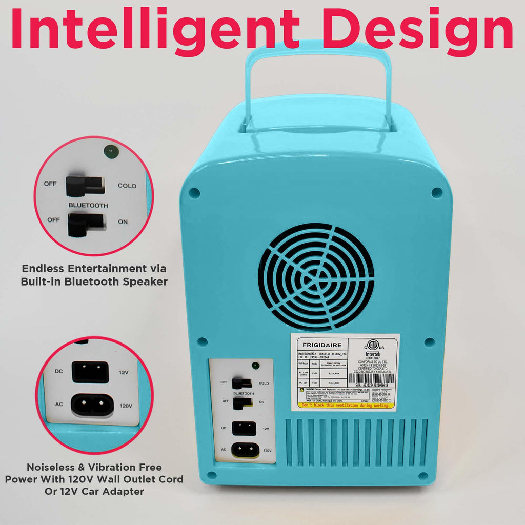 Mini Portable Compact Personal Fridge Cools & Heats, 4 Liter Capacity, Blue A908892