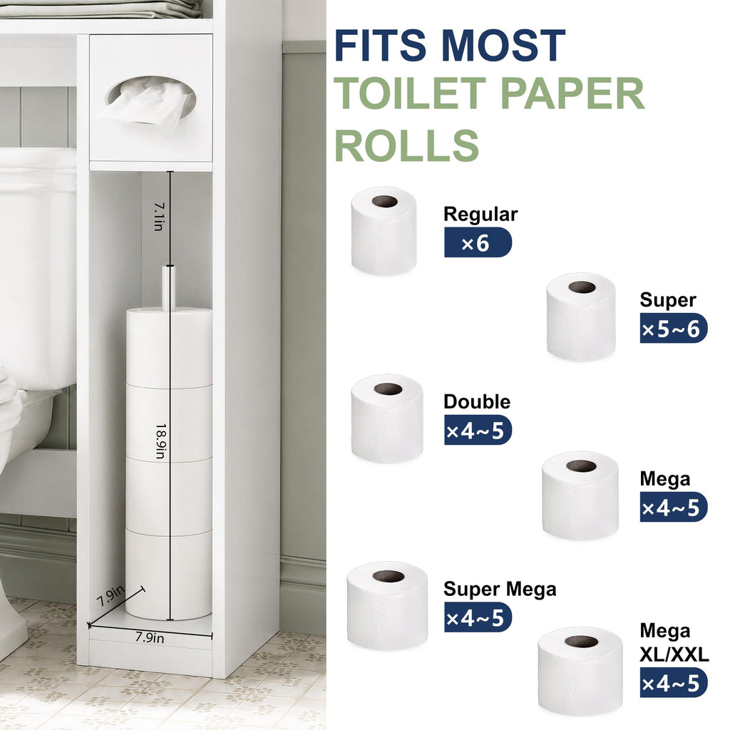 34" Over the Toilet Storage Cabinet with Arched Doors, White O536