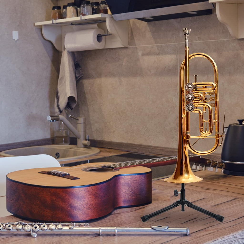 Portable Folding Trumpet Stand with Tripod Base W183