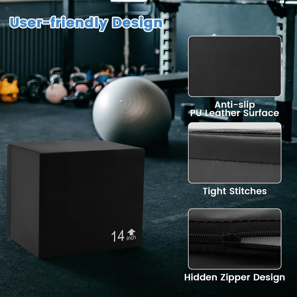 3 in 1 Foam Plyometric Jump Box L6692
