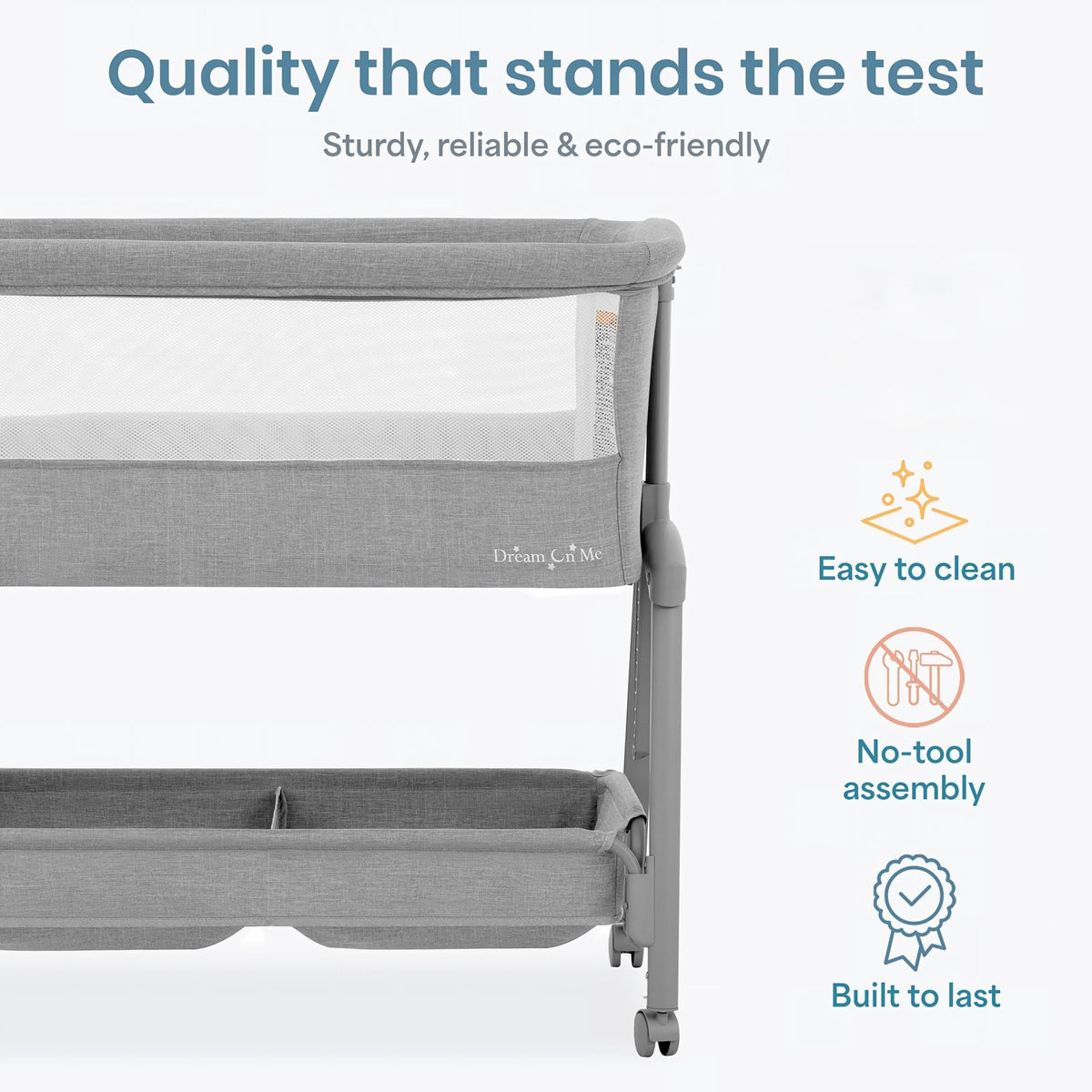 Foldable Portable Bassinet - Gray W241819