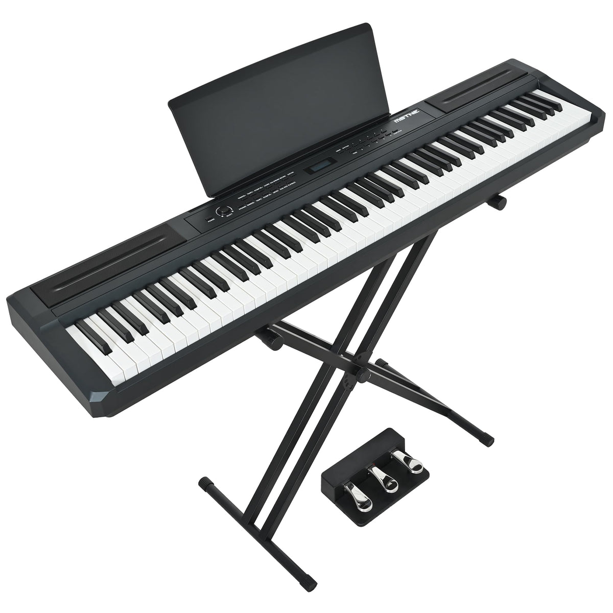 88 Key Weighted Hammer Action Digital Piano with Stand and 3 Pedal Unit H59066