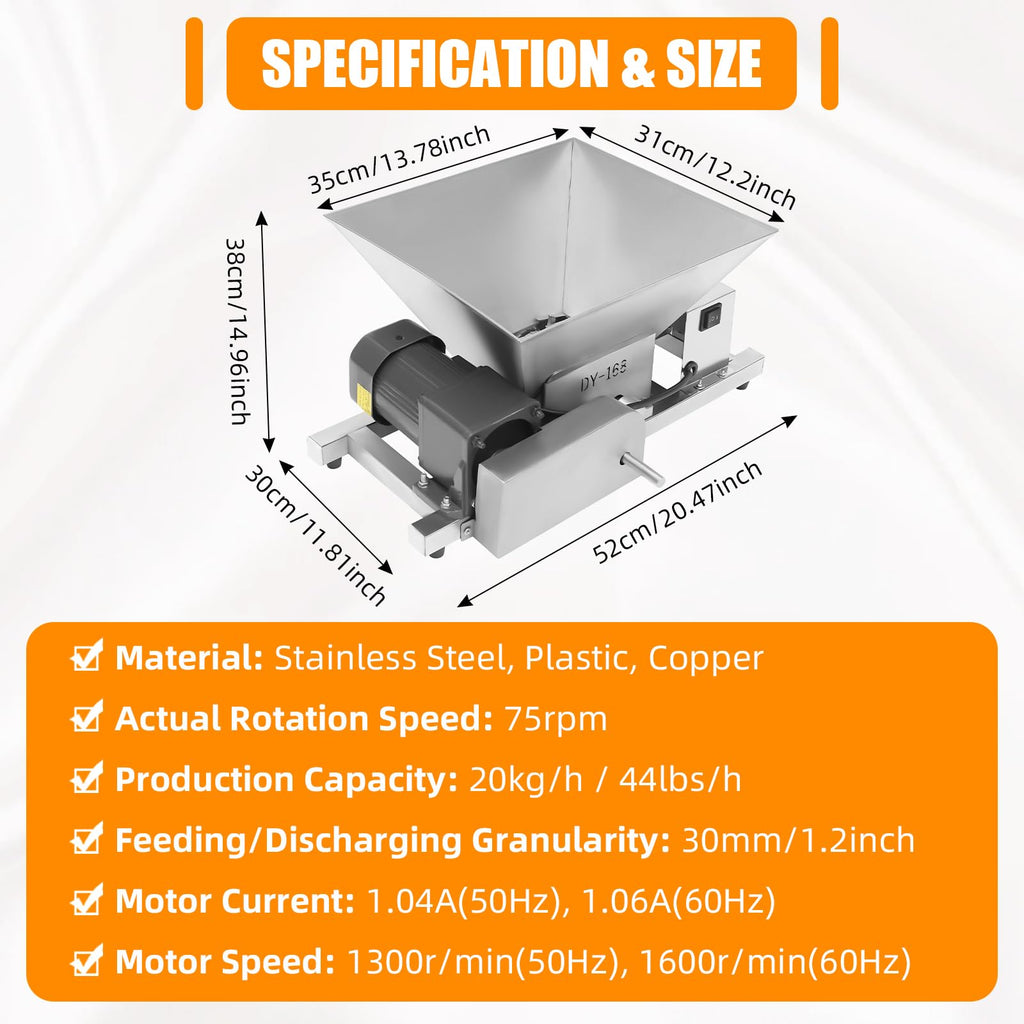 4L Stainless Steel Electric Fruit Crusher U30813