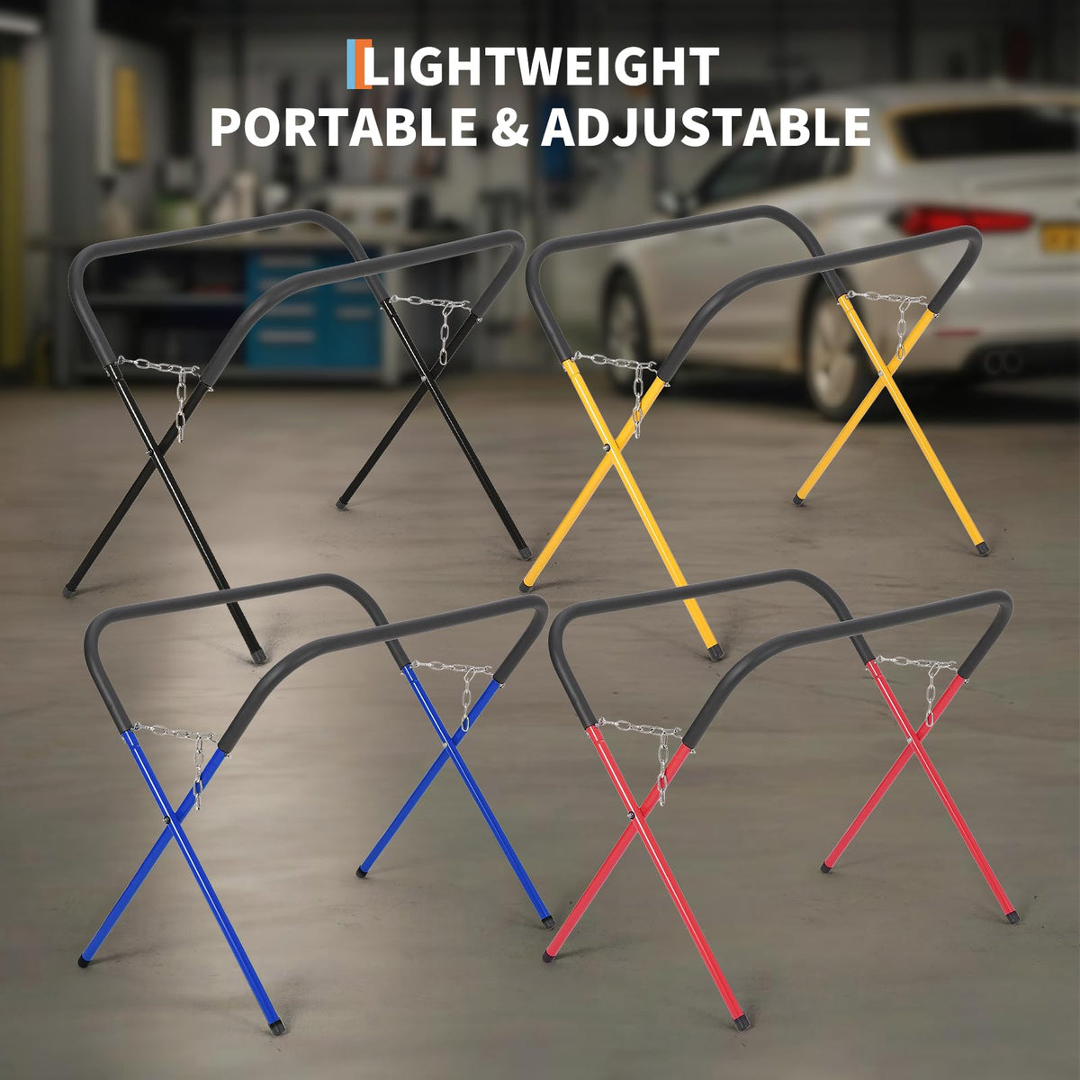 Heavy Duty Folding Work Stand, 500LB Capacity Portable Work Table B1179